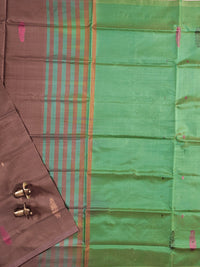 Chinnalampattu Saree - Beige with Green