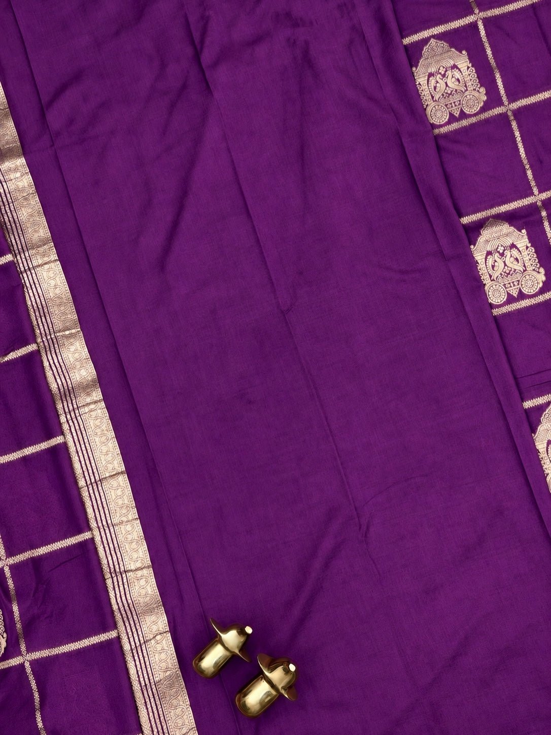 Georgette Silk Saree - Purple
