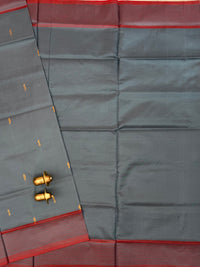 Chinnalampattu Saree - Grey with Red