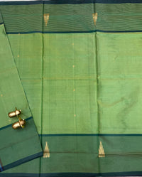 Chinnalampattu Saree - Green with Black