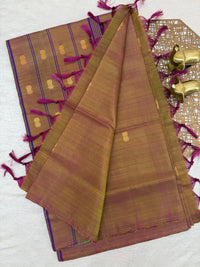 Chinnalampattu Saree - Dual Shade of Brown and Maroon