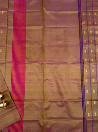 Chinnalampattu Saree - Dual Shade of Brown and Maroon