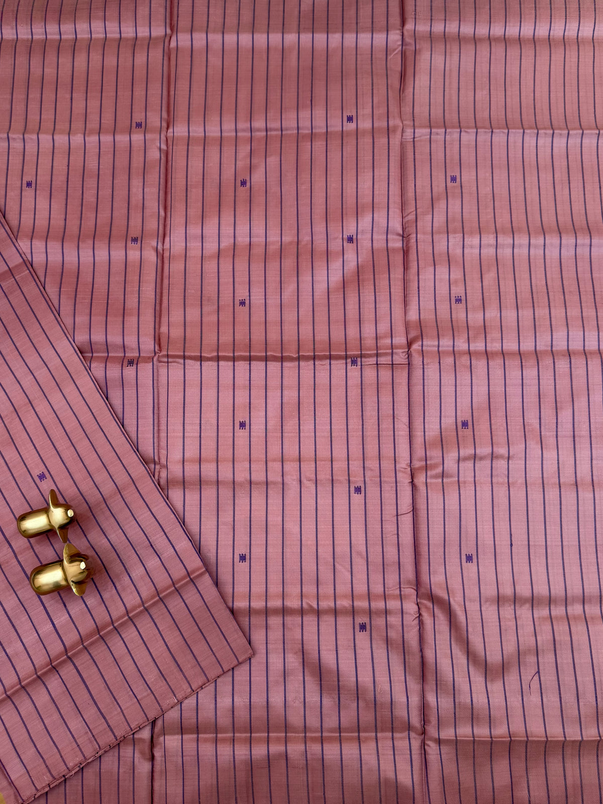 Chinnalampattu Saree - Onion Pink with Green