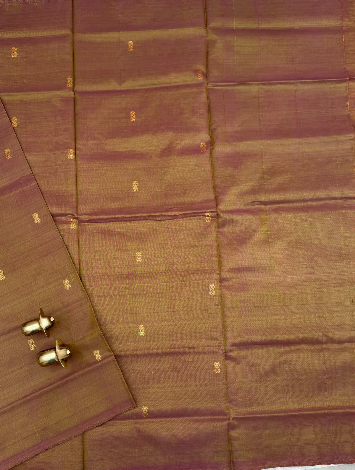 Chinnalampattu Saree - Dual Shade of Brown and Maroon