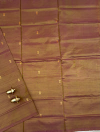 Chinnalampattu Saree - Dual Shade of Brown and Maroon