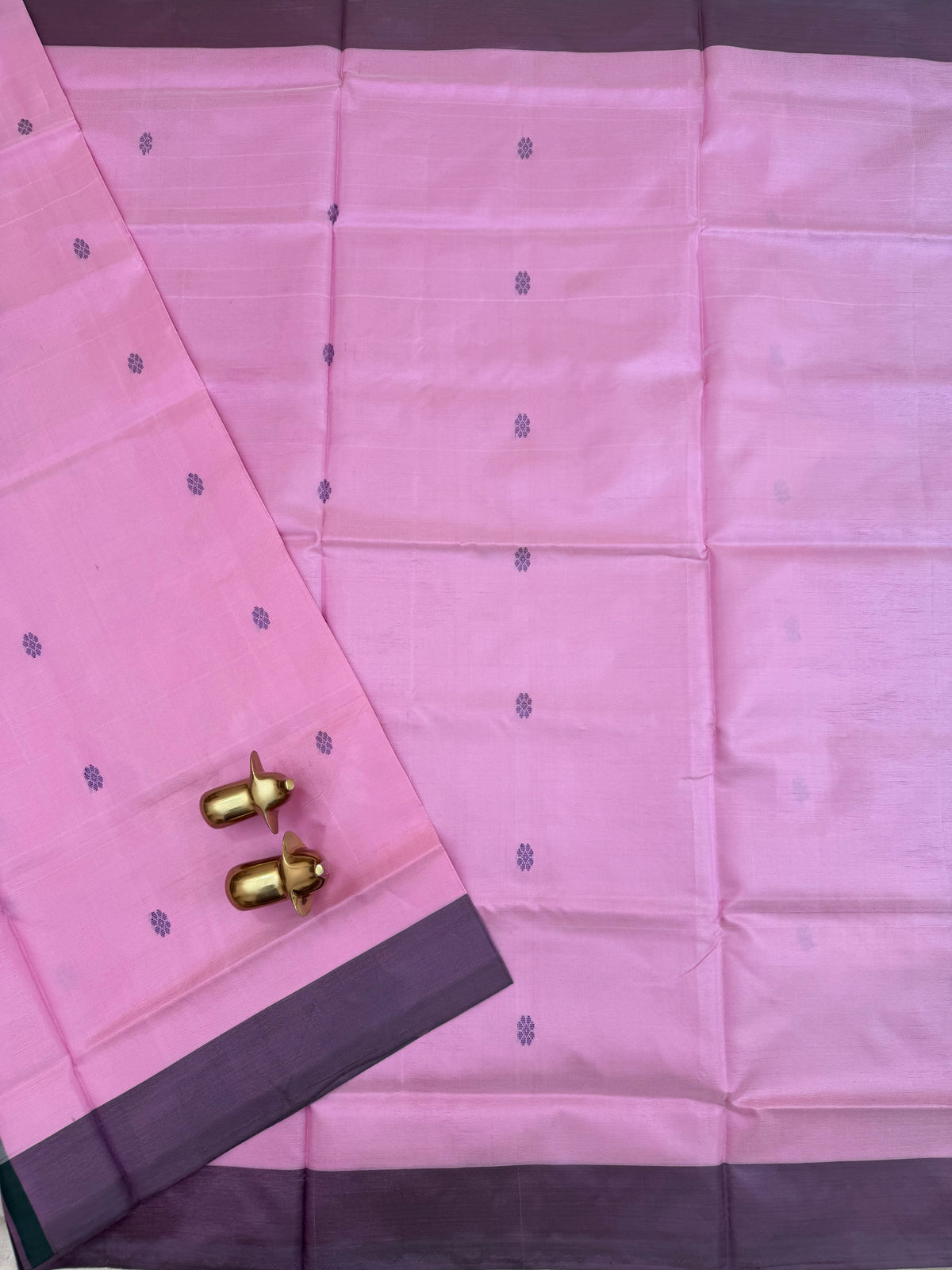 Chinnalampattu Saree - Pink with Dark Green