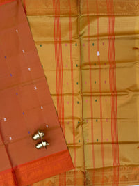Chinnalampattu Border - Dual Shade of Orange and Yellow