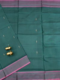 Chinnalampattu Saree - Green with Pink