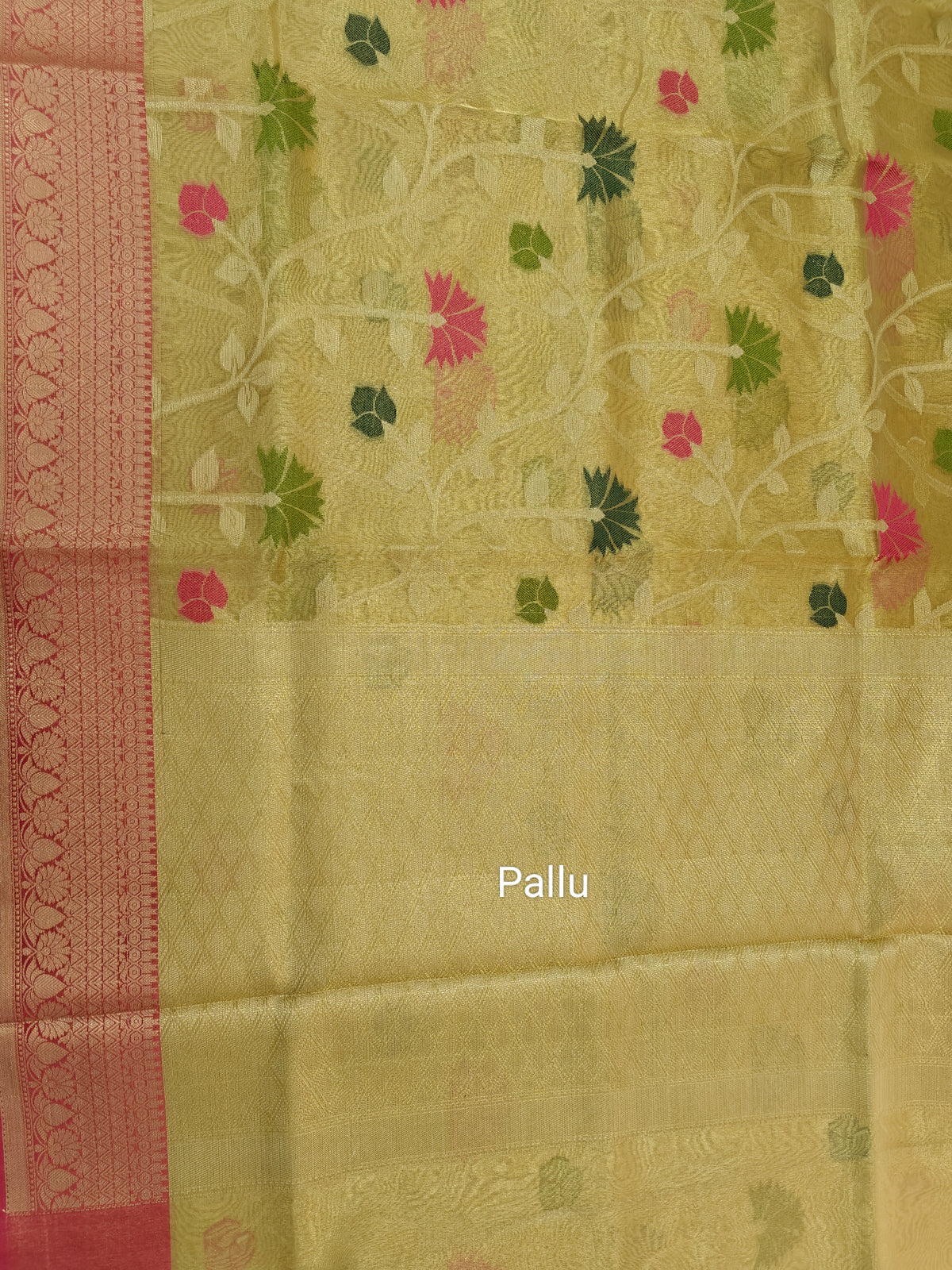 Kora Tissue Saree -Gold