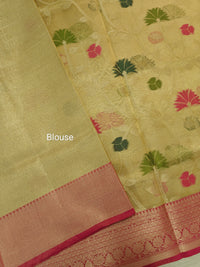 Kora Tissue Saree -Gold