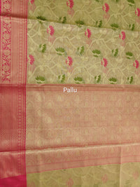 Kora Tissue Saree - Beige