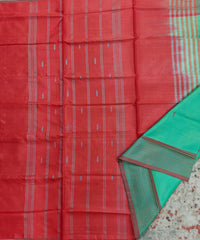 Chinnalampattu Saree- Green with Red