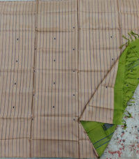 Chinnalampattu Saree-Cream with Green