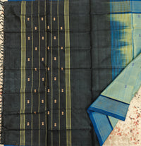 Chinnalampattu Saree- Blue with Black