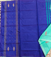 Chinnalampattu Saree- Sea Green with Blue