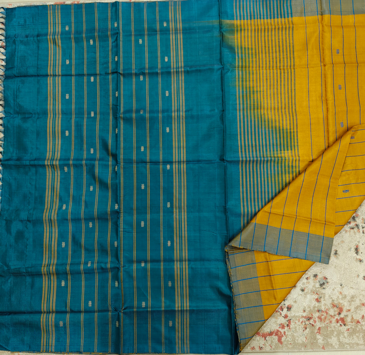 Chinnalampattu Saree- Yellow with Green