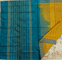 Chinnalampattu Saree- Yellow with Green