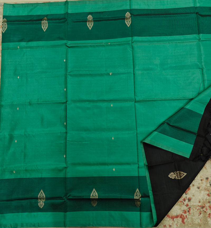 Chinnalampattu Saree-Green with Black