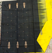 Chinnalampattu Saree- Yellow with Black
