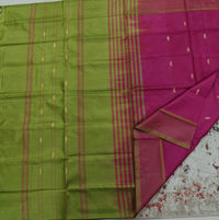 Chinnalampattu Saree- Pink with Green