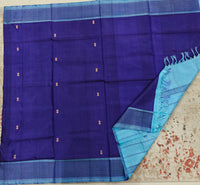 Chinnalampattu Saree- Blue with light Blue