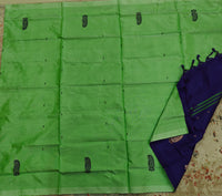 Chinnalampattu Saree- Pastel Green with Blue