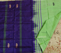 Chinnalampattu Saree- Pastel Green with Blue