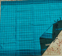 Chinnalampattu Saree- Blue with Green