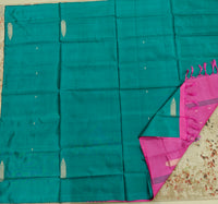 Chinnalampattu Saree- Rama Green with Pink
