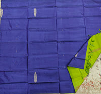 Chinnalampattu Saree- Blue with Green