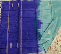 Chinnalampattu Saree- Pastel Green with Blue