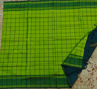 Chinnalampattu Saree- Lime Green with Green