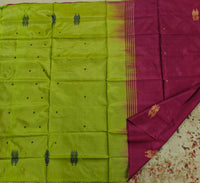 Chinnalampattu Saree- Magenta Pink with Green
