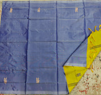 Chinnalampattu Saree- Blue with Lime Green