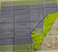 Chinnalampattu Saree- Blue With Green