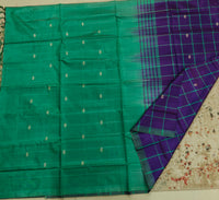 Chinnalampattu Saree- Purple with Sea Green