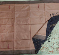 Chinnalampattu Saree- Dark Beigh with Brown