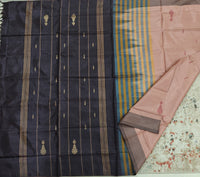Chinnalampattu Saree- Dark Beigh with Brown