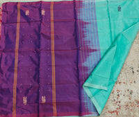 Chinnalampattu Saree- Green with Purple