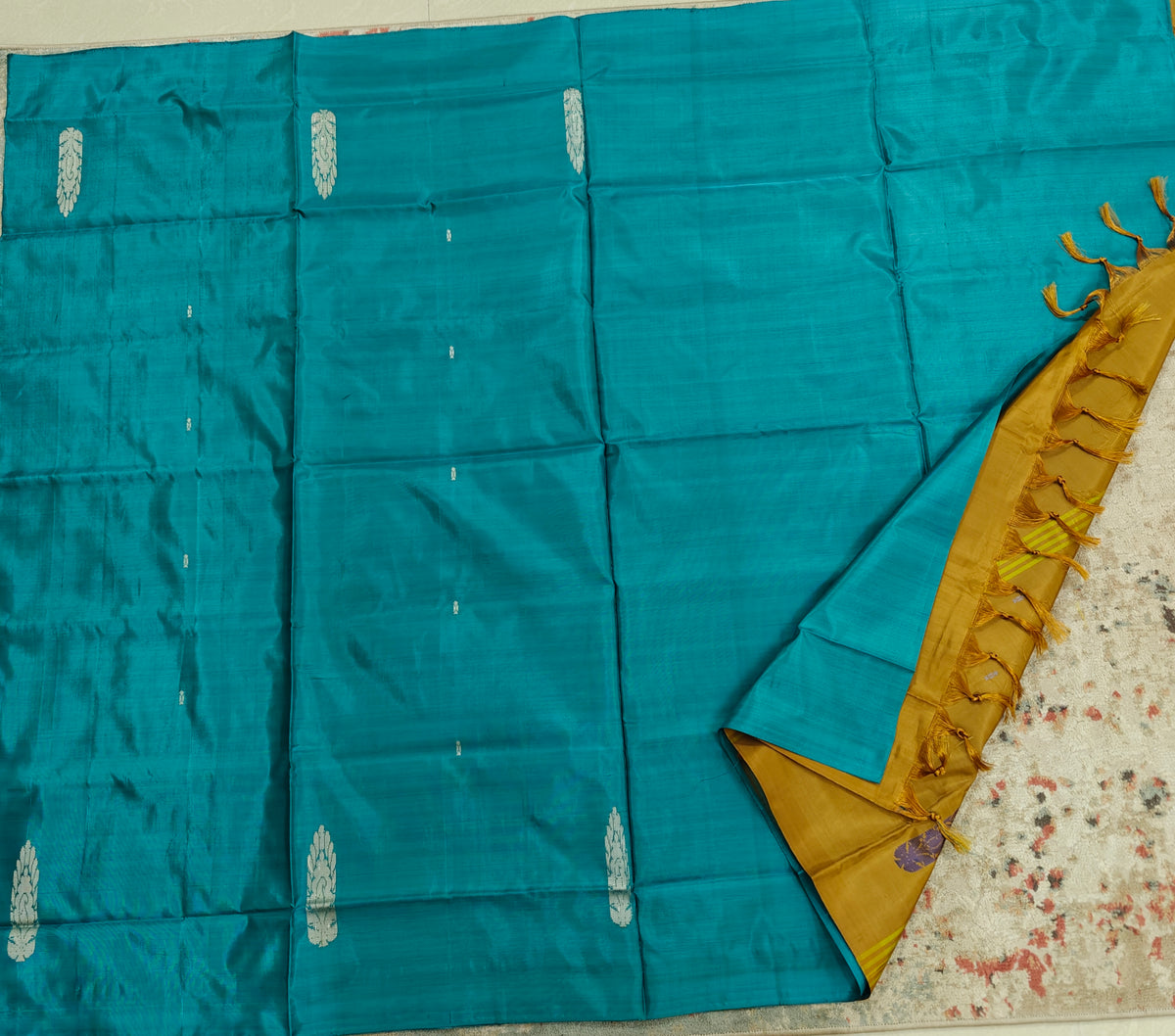 Chinnalampattu Saree- Rama Green with Brown