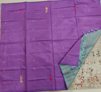 Chinnalampattu Saree- Purple with Sea Green
