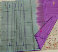 Chinnalampattu Saree- Purple with Sea Green