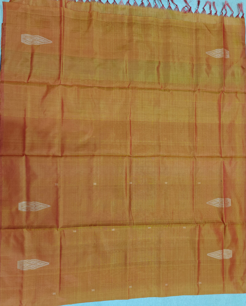 Chinnalampattu Saree-Dual Shade Orange with Pink