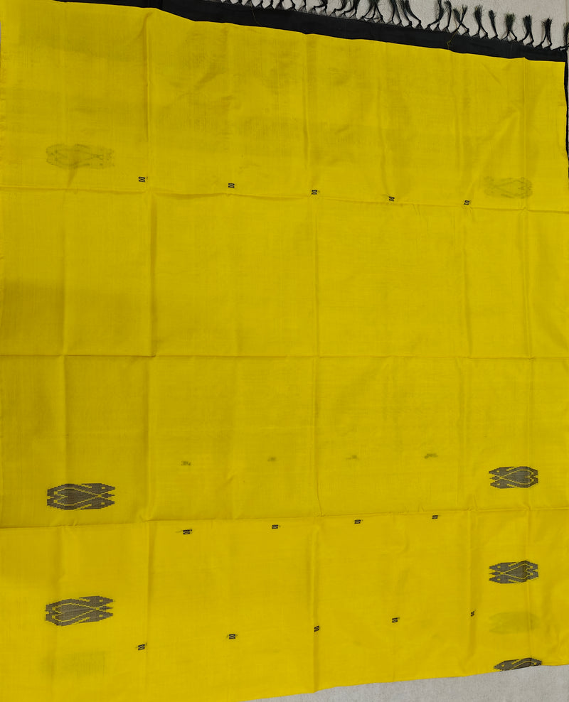 Chinnalampattu Saree- Yellow with Black