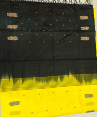 Chinnalampattu Saree- Yellow with Black