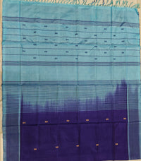 Chinnalampattu Saree- Blue with light blue