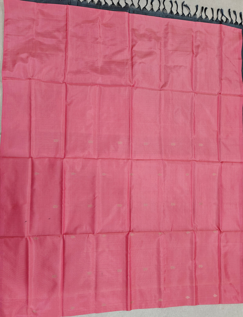 Chinnalampattu Saree- Pink with Grey