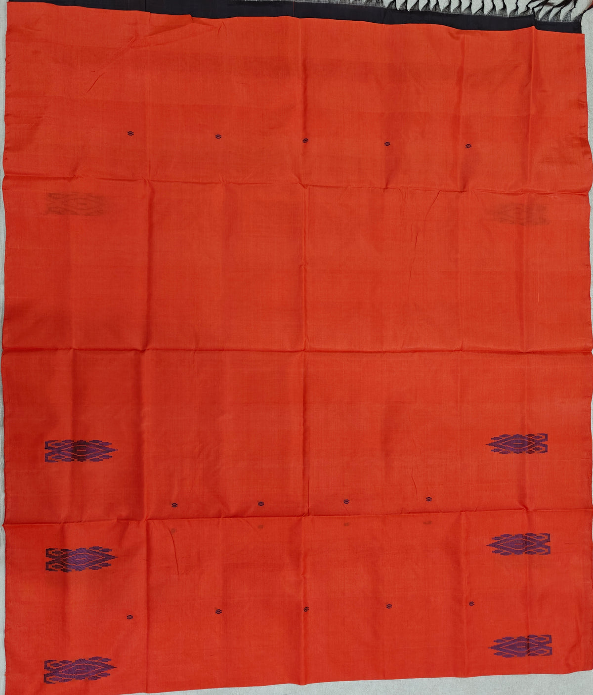 Chinnalampattu Saree- Orange with Brown
