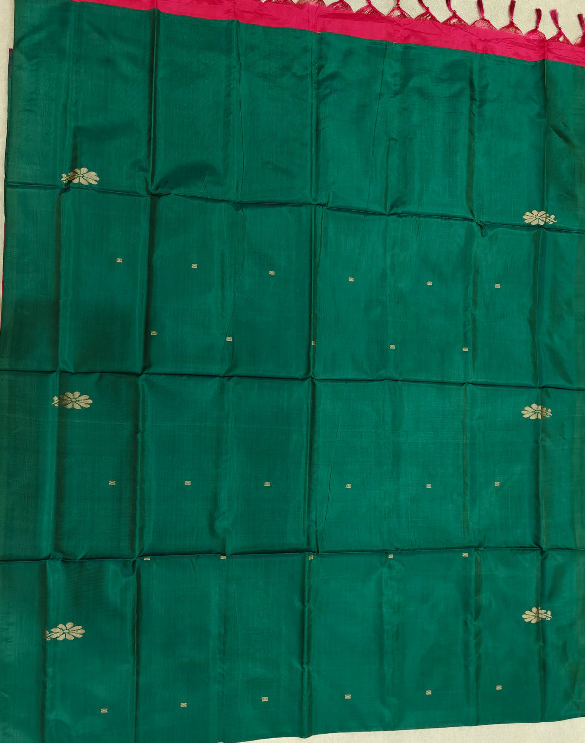 Chinnalampattu Saree- Green with Red