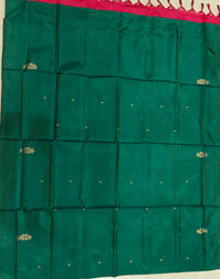 Chinnalampattu Saree- Green with Red